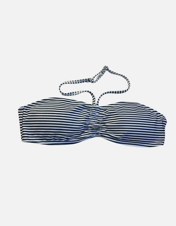 Striped Bandeau Bikini Top